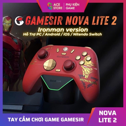 [Chính hãng] Tay Cầm Gamesir Nova Lite 2 Phiên Bản Ironman Hỗ Trợ PC / Android / iOS / Nitendo Switch