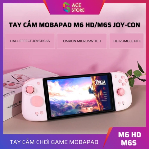 Tay cầm Mobapad M6 HD, Mobapad M6S Joycons trang bị phím cơ, Hall Effect, Gyro, Macro, HD Rumble