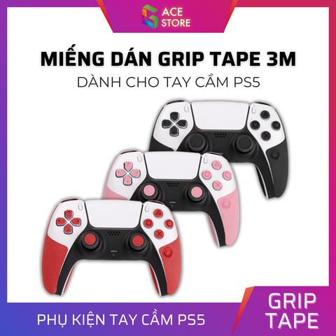 Miếng Dán Grip Tape 3M Chống Trượt Cho Tay cầm PS5 DualSense Full Bộ Đủ Nút