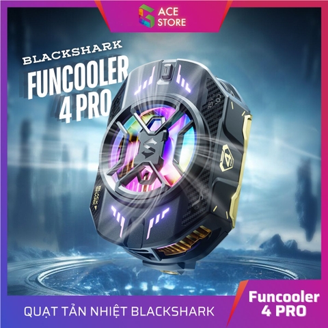 Black Shark Funcooler 4 Pro - Quạt tản nhiệt điện thoại sò lạnh công suất 27W | Có LED RGB Gaming | Hỗ Trợ Livestream