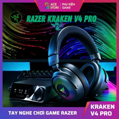 [Chính hãng] Razer Kraken V4 Pro - Wireless RGB Gaming Headset