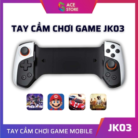 Tay cầm JK03 | Tay cầm chơi game 2 bên hỗ trợ đa nền tảng, kết nối không dây Bluetooth, dung lượng pin 300mAh