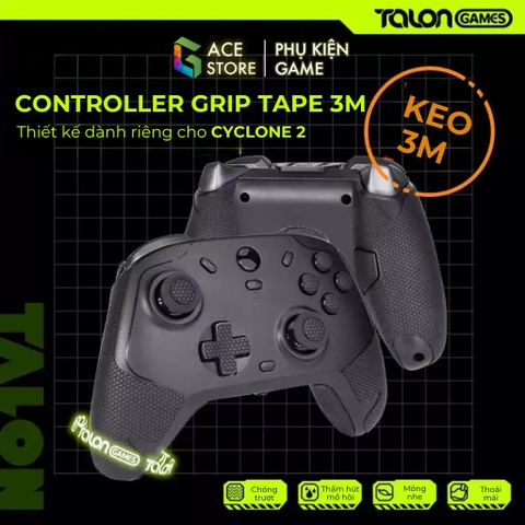Miếng Dán Grip Tape 3M Chống Trượt Cho Tay cầm GameSir Cyclone 2 Full Bộ Đủ Nút