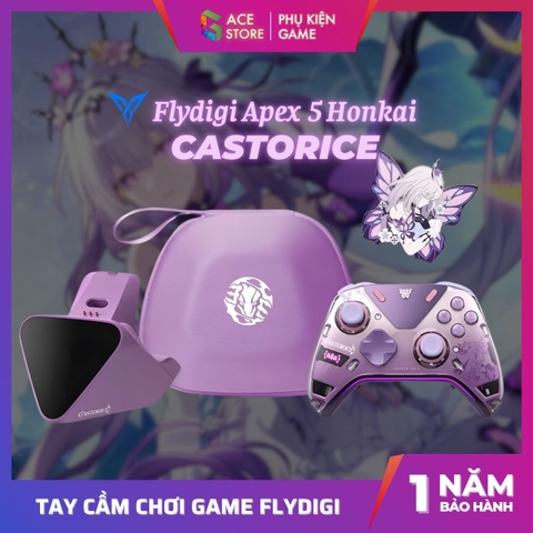 [Limited Edition] Tay Cầm Flydigi APEX 5 Castorice – Phiên Bản Giới Hạn Honkai Star Rail | Force Feedback, Pin 1500mAh