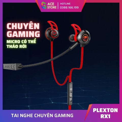 Plextone RX1 | Tai Nghe Chơi Game Với Dual Mic, Jack 3.5mm, Sử Dụng Điện Thoại, Laptop, PC
