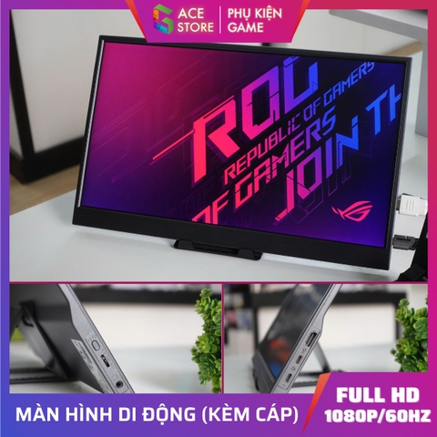 Màn Hình Di Động 15.6 inch Full HD - Hỗ Trợ Laptop, MacBook, Switch, PS5, Điện Thoại - Kết Nối HDMI & Type-C