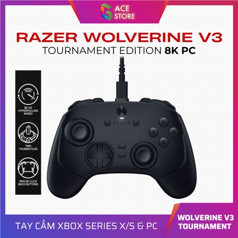 Razer Wolverine V3 Tournament Edition 8K PC – Tay Cầm Wired Esports Siêu Nhanh
