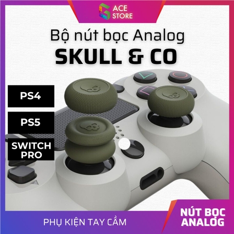 Bộ Nút Bọc Analog Skull & Co Cho Tay Cầm PS4 / PS5 / Switch Pro Controller - Vỉ 3 cặp