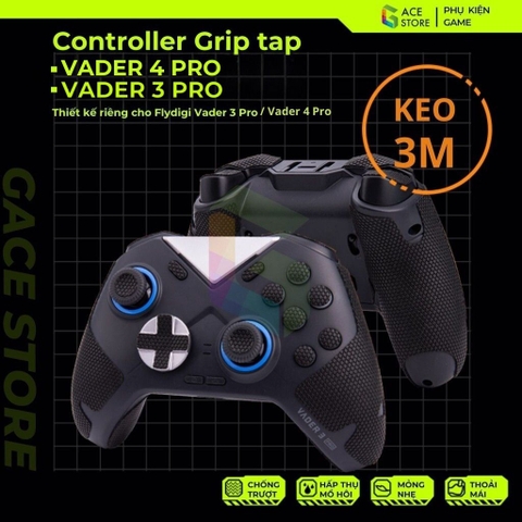 Miếng Dán Grip Tape 3M Chống Trượt Cho Tay cầm Flydigi Vader 4 Pro / Vader 3 Pro Full Bộ Đủ Nút