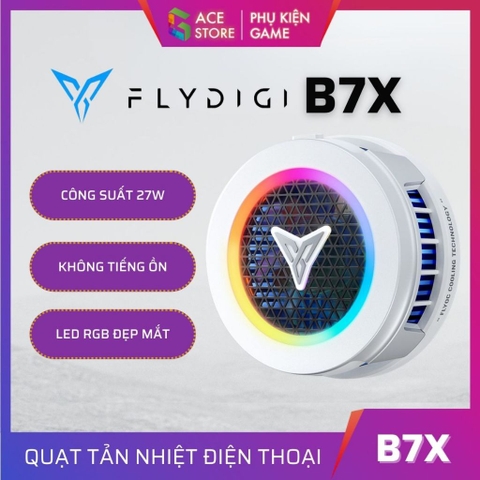 Flydigi B7X | Quạt tản nhiệt sò lạnh từ tính dành cho điện thoại và máy tính bảng