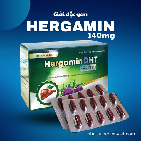 Hergamin DHT hỗ trợ trị bệnh lý về gan