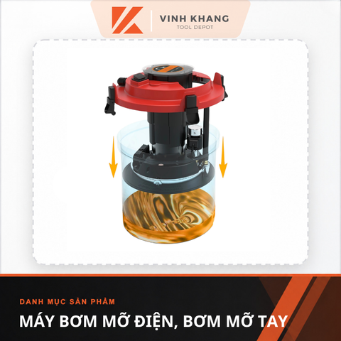 Máy bơm mỡ điện, bơm mỡ tay