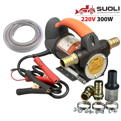 Bơm dầu diesel Suoli SL-027-12V + 5m ống ø25mm