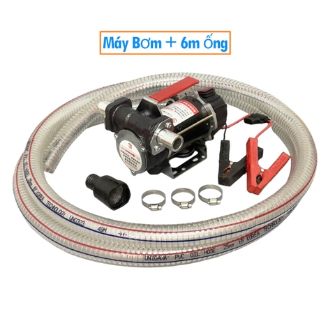 Máy bơm dầu Diesel 12v 380W Suoli SL-026 + 6m dây