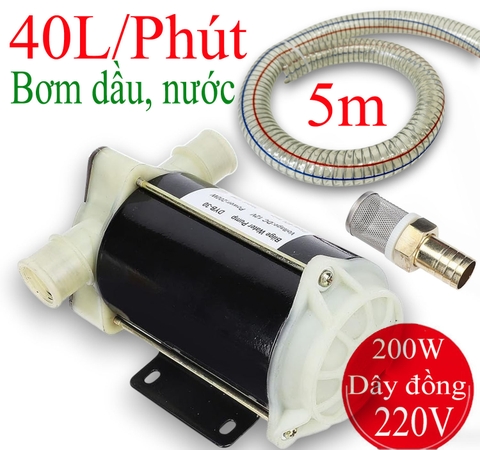 Máy bơm nước 220V đa năng DYB-30 kèm + 5m ống lõi thép