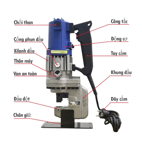 Máy đột lỗ thủy lực chạy điện tools TAD MHP-20A