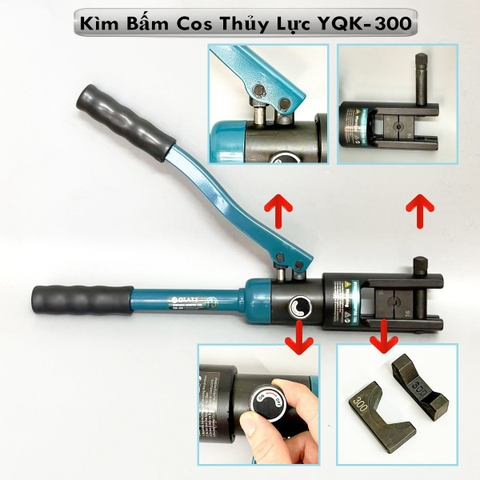 Kìm Bấm Ép Cos Thủy Lực QIATI CAO CẤP, Đa Năng
