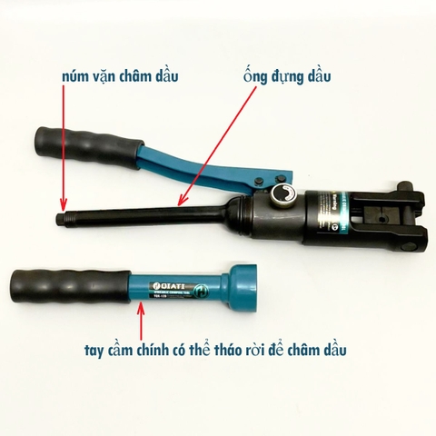 Kìm ép cos thủy lực 10-120mm2 QIATI YQK-120