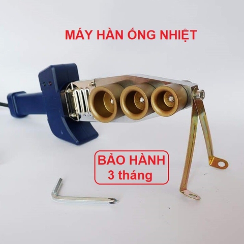 Máy hàn ống nhiệt Lan Jing, 3 đầu hàn ống PPR 20-25-32  công suất 800W (cá heo tím than dài)