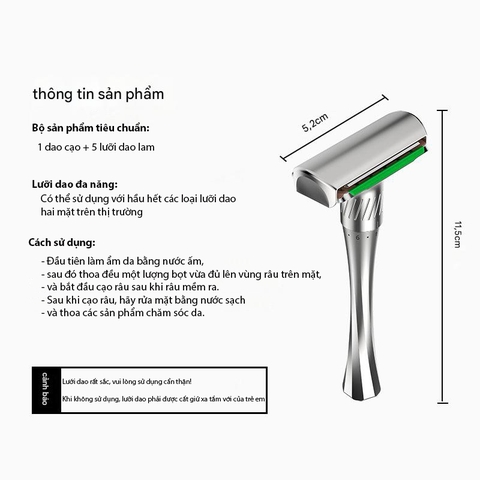 Dao cạo râu lưỡi lam Mingshi 2000SA