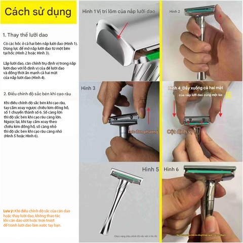Dao cạo râu lưỡi lam Mingshi 2000SA