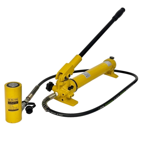 Kích thủy lực 10 tấn hành trình 100mm RSC-10100 + tay bơm CP-700