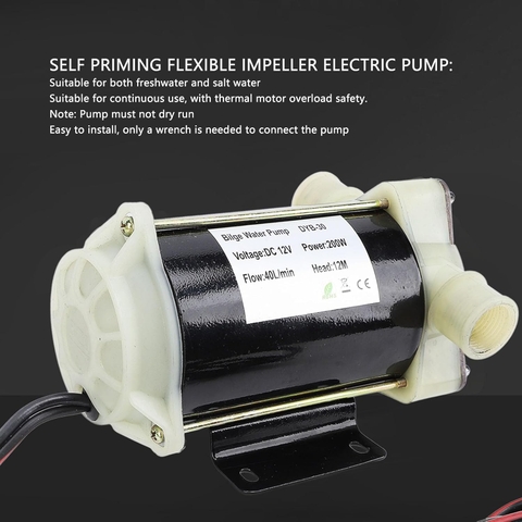 Bơm bơm nước đáy tầu thuyền DYB-30, điện 12V/24V/220V công suất 200W tôi đa 40 lít/1phút