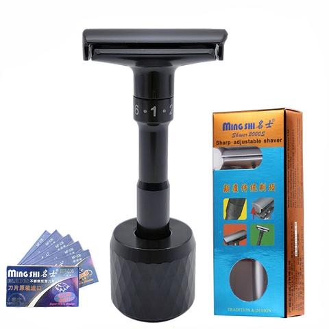 Bàn cạo râu cổ điển Ming shi 2000s Màu đen + chân đế kim cương
