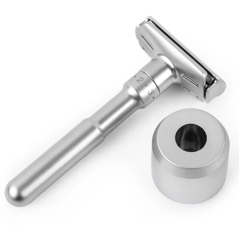 Bàn cạo râu cổ điển Ming shi 2000s Màu bạc + chân đế cổ điển