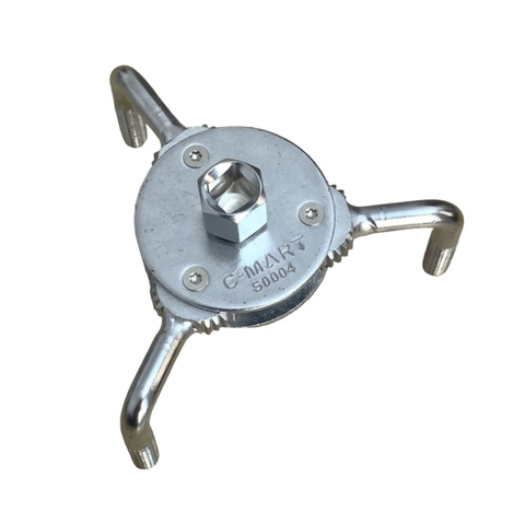 Vam cảo nắp lọc dầu 3 chân tròn, tự độ điều chỉnh đường kính 63-102(mm) C-mart S0004 - dùng siết lực hệ 1/2"