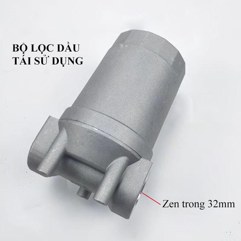 cốc lọc dầu diesel màng thép có thể tái sử dụng. zen 32mm