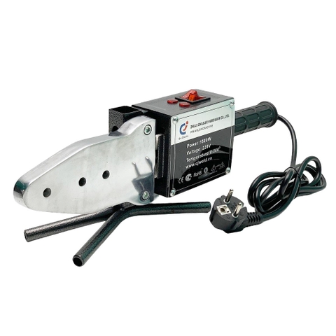Máy hàn nhiệt ống Chao Jie PPR 1500W, chỉnh nhiệt núm xoay, đầu hàn (20-63mm)