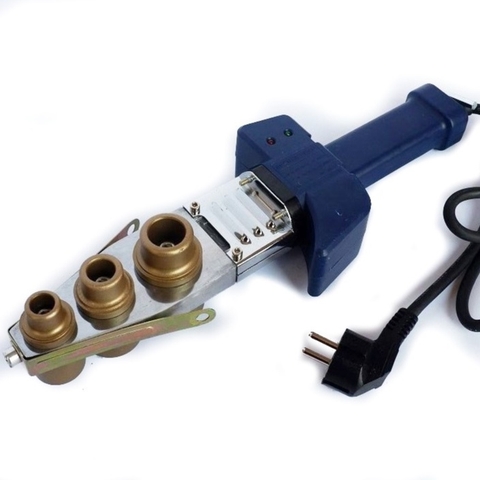 Máy hàn ống nhiệt Lan Jing, 3 đầu hàn ống PPR 20-25-32  công suất 800W (cá heo tím than dài)