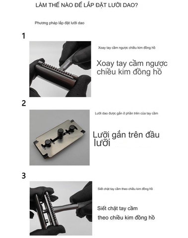 Dao cạo râu cổ điển Ming shi KF001 Luxury
