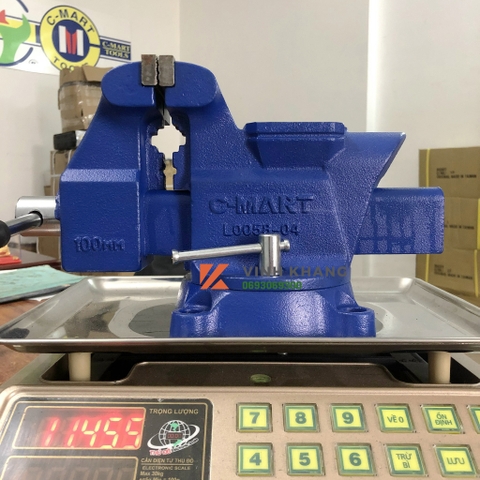 Ê tô nguội cơ khí 4 inch C-mart CL0058-4 Miệng mở tối đa 150mm, hàm rộng 100mm