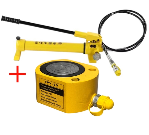 Kích thủy lực thân mỏng 50 tấn FPY-50 kèm bơm CP-700