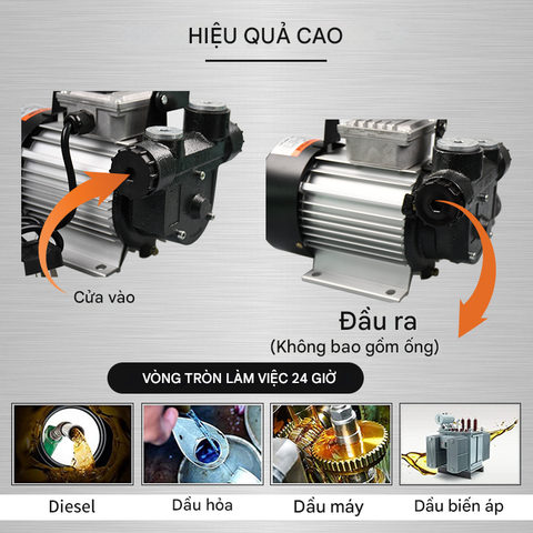 Máy bơm dầu diesel điện 220V Suoli SL-010 lưu lượng 60 lít