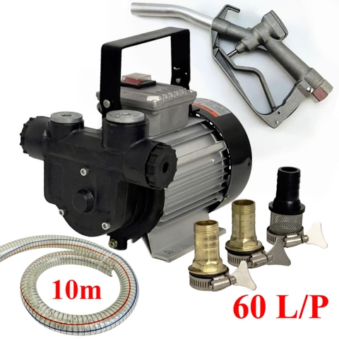 Máy bơm dầu nhớt Suoli SL-010 + 10m ống phí 25mm + Cò nhôm 60L