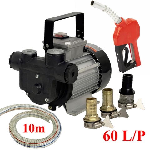 Máy bơm dầu nhớt Suoli SL-010 + 10m ống phí 25mm + Cò tự động 60L