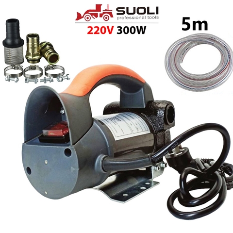 Bơm dầu diesel Suoli SL-027-220V + 10m ống ø25mm