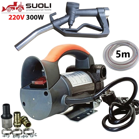 Bộ máy bơm dầu SL-027-220V +5m ống  + cò bơm nhôm