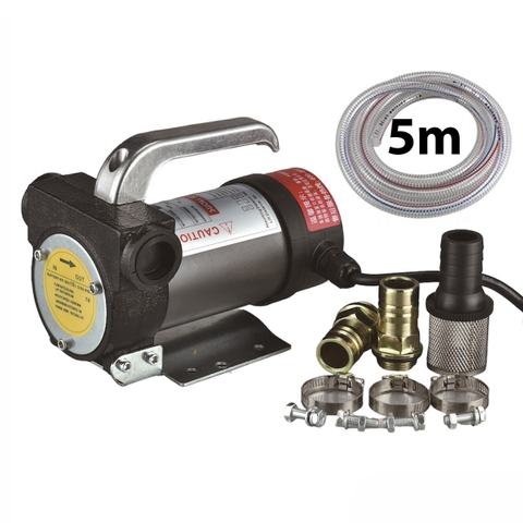 Bơm dầu diesel Suoli SL-001-12V + 5m ống ø25mm