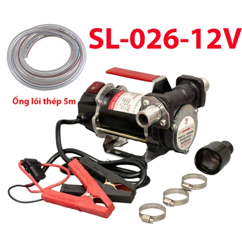 Máy bơm dầu diesel 12V Suoli SL-026 +5m ống