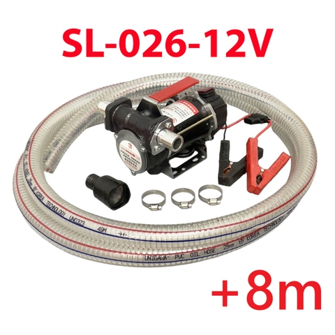 Bơm dầu suoli SL-026-12V+8m ống