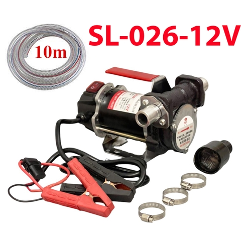 Máy bơm dầu diesel 12V Suoli SL-026 + 10m ống