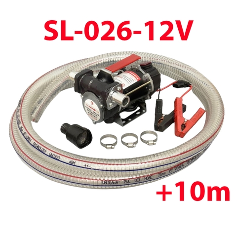 Máy bơm dầu diesel 12V Suoli SL-026 + 10m ống