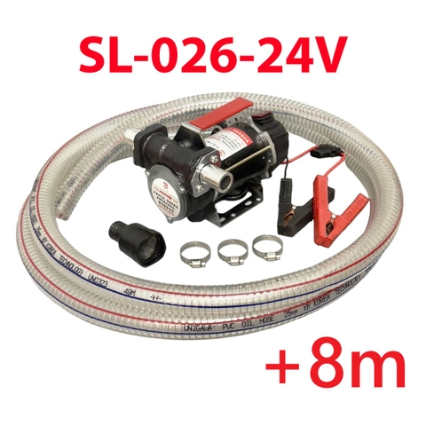 Bơm dầu suoli SL-026-24V+8m ống
