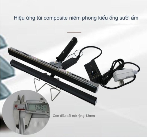 Máy hàn miệng túi dang kẹp Ruixiang DHS-200, DHS-300, DHS-400 mép hàn rộng 13mm