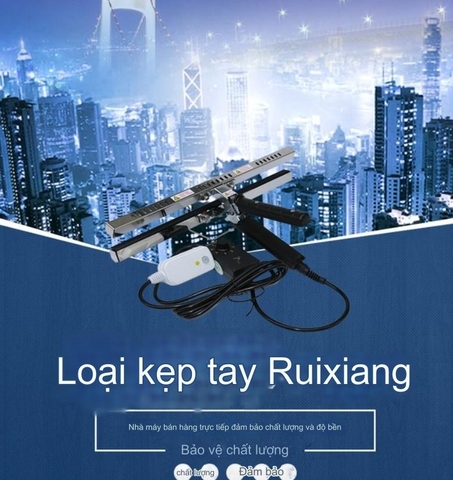 Máy hàn miệng túi dang kẹp Ruixiang DHS-200, DHS-300, DHS-400 mép hàn rộng 13mm