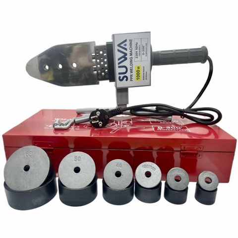 Máy hàn nhiệt ống nước Suwa WM-10 1000W 3 lỗ, 6 đầu hàn 20-63mm